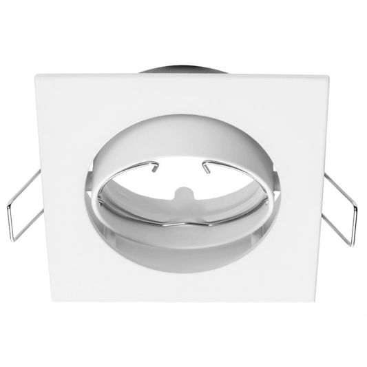 Kantelbare spot armatuur vierkant - wit - Geschikt voor GU10/MR16