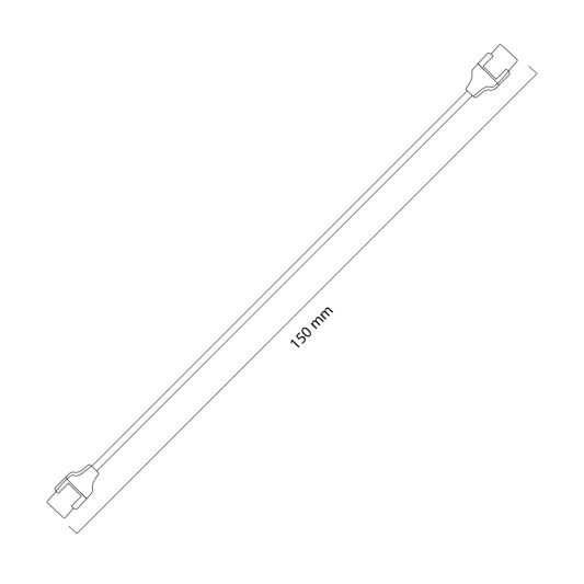 Koppelstuk hoek tussen twee ledstrips | 230V