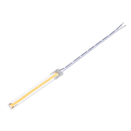Koppelstuk tussen strip en kabel - COB Premium ledstrip 10 mm - solderen niet nodig