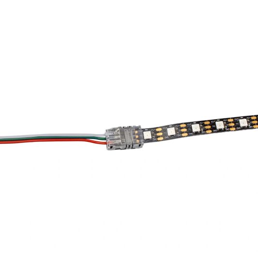 Koppelstuk tussen strip en kabel - WS2812b en WS2811 - solderen niet nodig