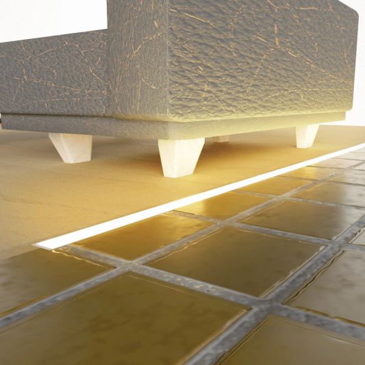 Led profiel 1 meter voor inbouw vloer 8 mm