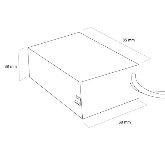 Led strip accu/batterij 24V met oplader - 2000