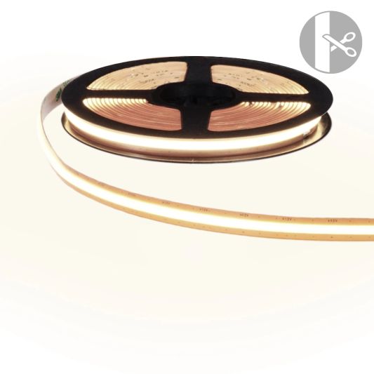 Led strip COB Helder Wit - 2 meter - losse strip met 600 leds per meter