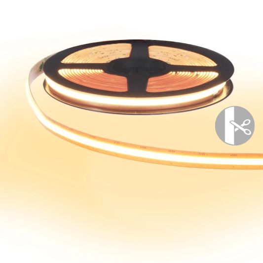 Led strip COB Warm Wit - 2 meter - losse strip met 600 leds per meter