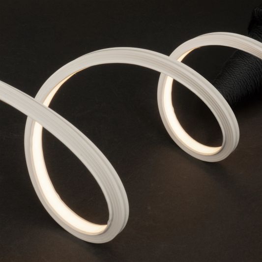 Led strip in flexibel wit inbouwprofiel | helder wit | 1 meter set