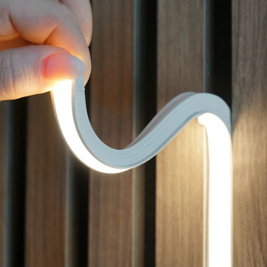 Led strip in flexibel wit inbouwprofiel | helder wit | 5 meter set