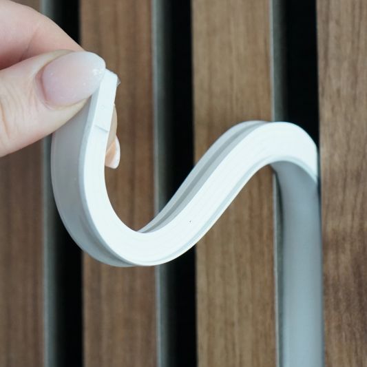 Led strip in flexibel wit inbouwprofiel | warm wit | 3 meter