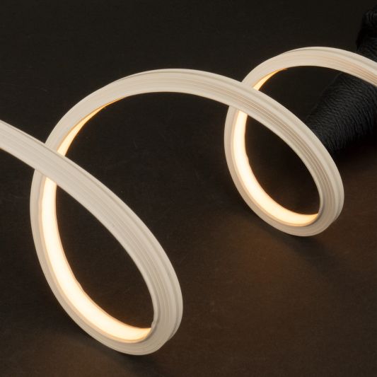 Led strip in flexibel wit inbouwprofiel | warm wit | 7,5 meter set