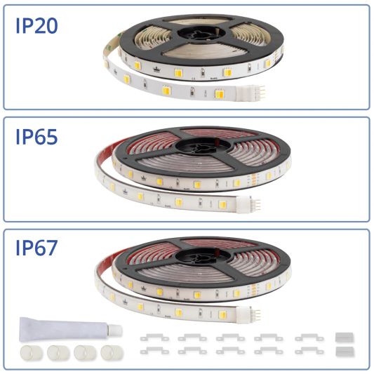 Led strip op batterij Dual White Basic complete set 5 meter