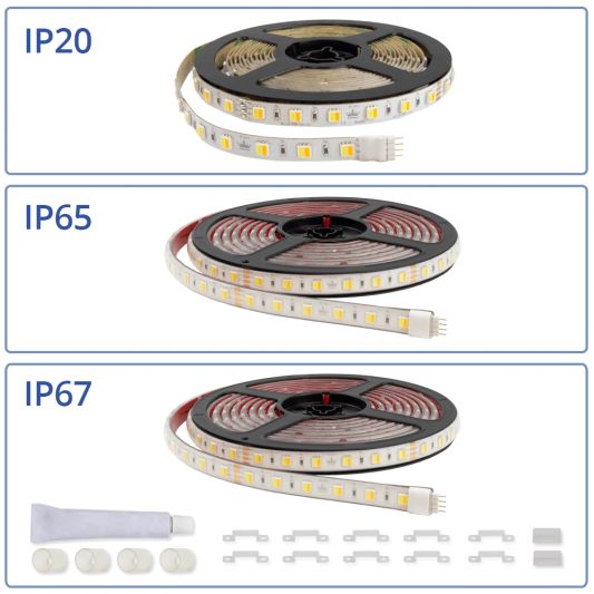 Led strip op batterij Dual White Premium complete set 3 meter
