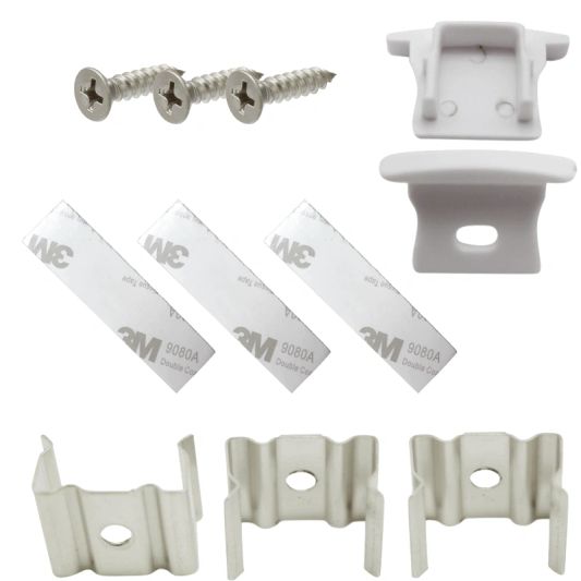 Led strip profiel inbouw Hoog model - compleet met afdekkap 3 meter 15 mm hoog