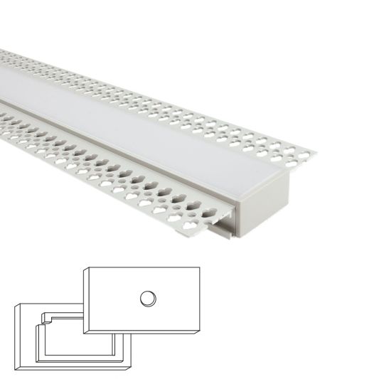 Led stuc profiel 3 meter brede variant