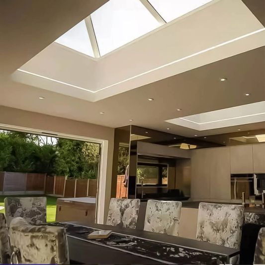 Led tegel profiel / led stuc profiel - Stucstop - 2 meter - Smalle variant