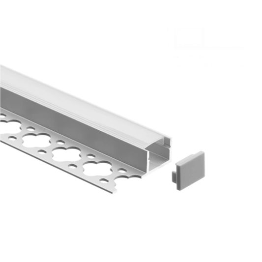 Led tegel profiel / led stuc profiel - Stucstop - 3 meter - Smalle variant