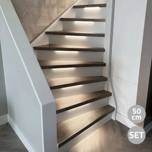 Led trapverlichting set COB - Complete set - Helder wit 50 cm