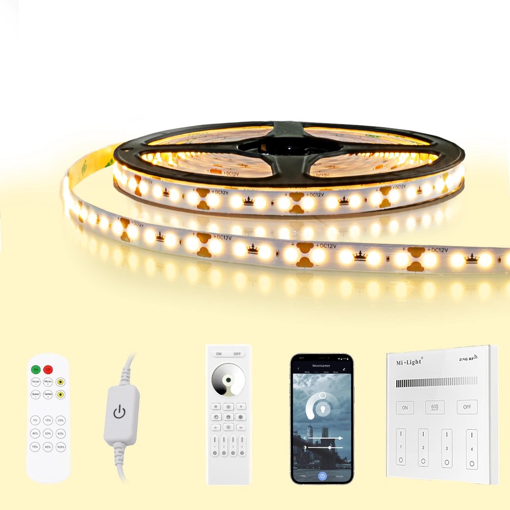 Led 1 Meter 1 meter complete ledstrip set | warm wit | 128 leds p/m