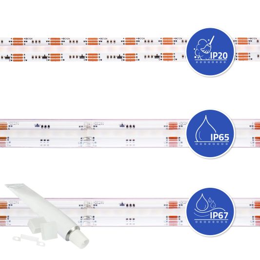 Ledstrip 5 meter RGBWW Prime 840 COB leds p/m - Losse strip
