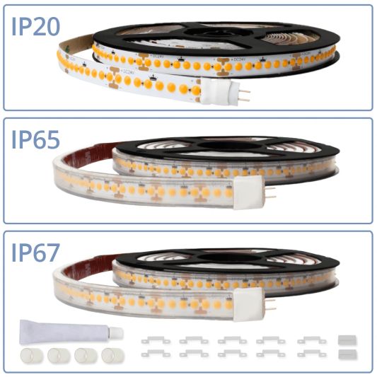 Ledstrip 50 meter warm wit - Complete set Premium Plus - 240 leds p/m