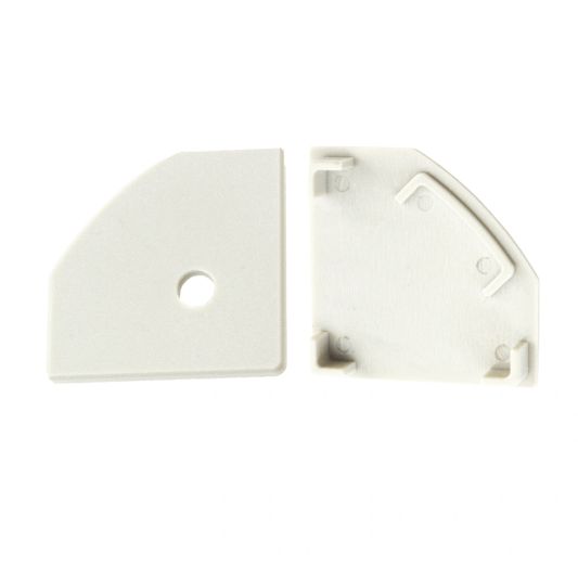 Ledstrip profiel hoek Basic line - compleet inclusief afdekkap 3 meter