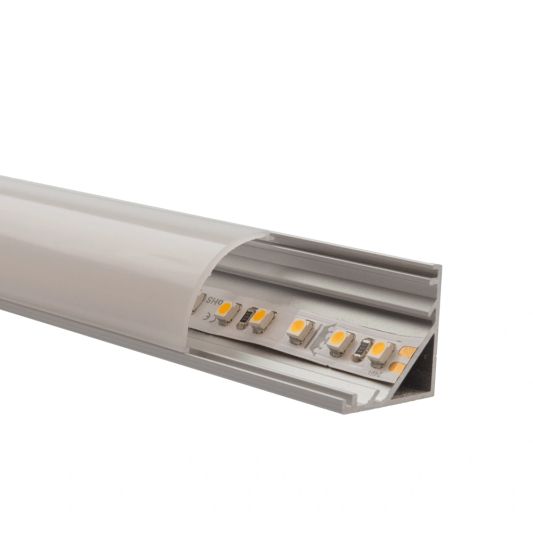 Ledstrip profiel hoek Slim line - compleet met afdekkap 1 meter