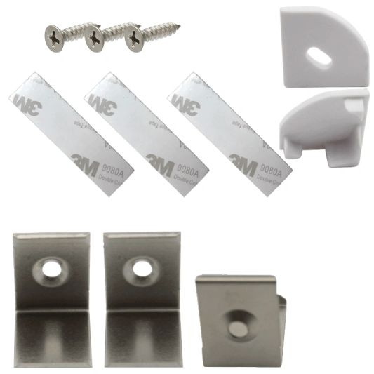 Ledstrip profiel hoek Slim line - compleet inclusief afdekkap 2 meter