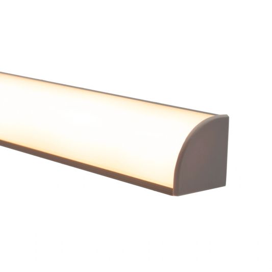 Ledstrip profiel hoek Slim line - compleet met afdekkap 3 meter