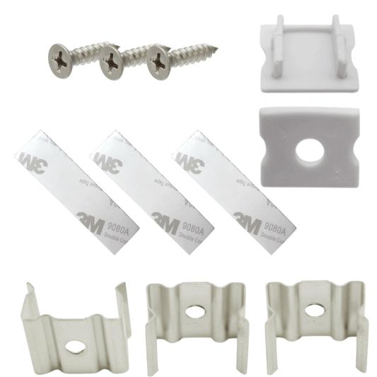 Ledstrip profiel opbouw Hoog model - compleet inclusief afdekkap 4 meter 15 mm