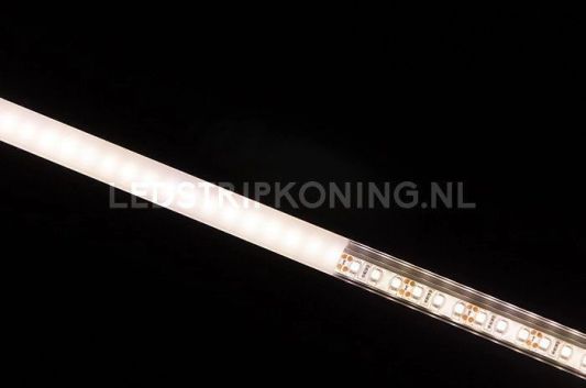 Aluminium ledstrip profiel opbouw 5M - 8 mm laag - compleet met afdekkap
