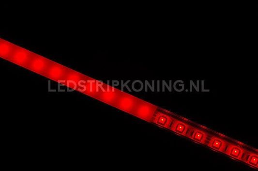 Aluminium ledstrip profiel opbouw 5M - 8 mm laag - compleet met afdekkap