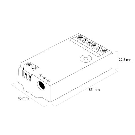 Losse controller voor 4-zone RF RGBWW
