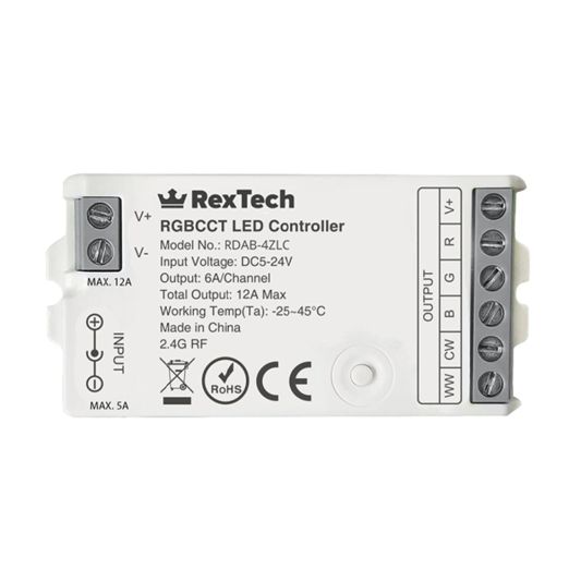 Losse controller voor 4-zone RF RGBWW