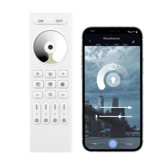 Luxe draadloze dimmer 4-zone RF + Wifi