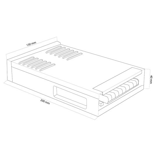 Meanwell professionele voeding 24V 400W ERPF-400-24