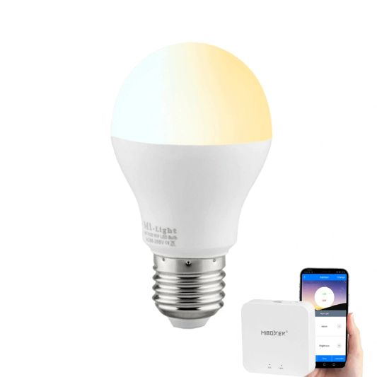 Milight Dual White Led lamp set met Wifi module 6W E27 fitting