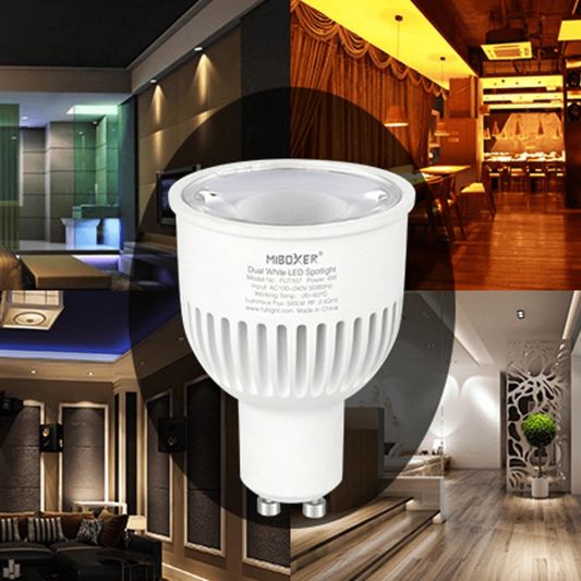 Milight led spot Dual White 5 Watt GU10 fitting