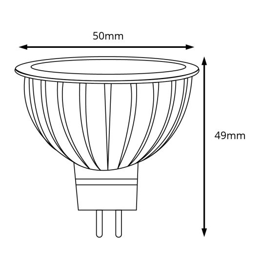 Milight led spot RGBWW 4 Watt MR16 fitting 12V - Voordeelset van 3 stuks