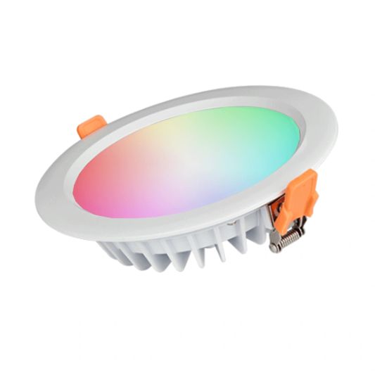 Wifi set met 1-4 RGBWW led inbouwspots downlight 15 Watt