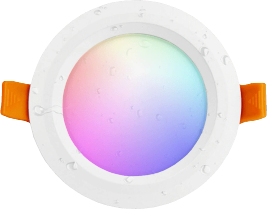 RGBWW led inbouwspot met 1-4 downlights 6 Watt inclusief afstandsbediening