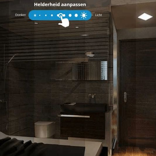 Milight RGBWW led vierkante downlight 9 Watt mét Wifi module