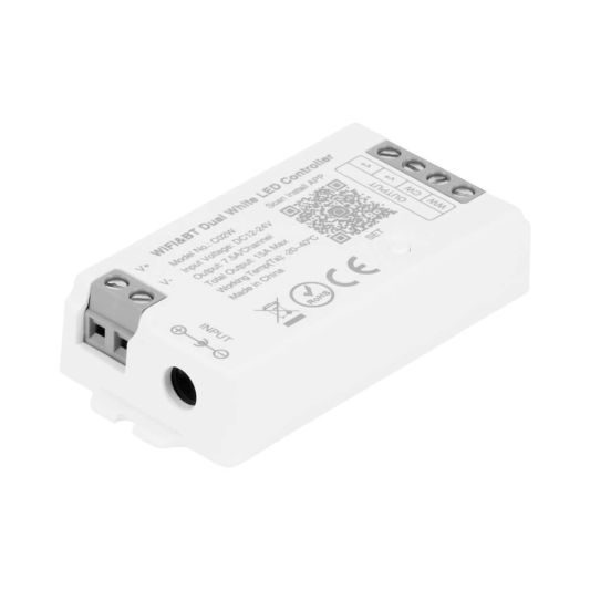 Draadloos Milight touch wandpaneel & wifi controller voor witte led strips - complete set