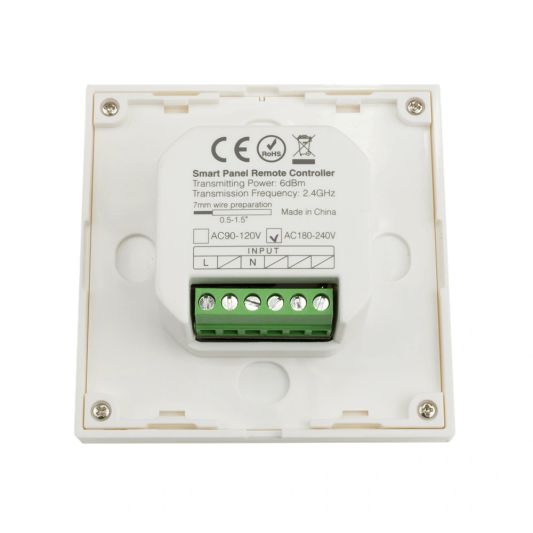 Milight touch wandpaneel & wifi controller voor RGBWW led strips 230V - complete set