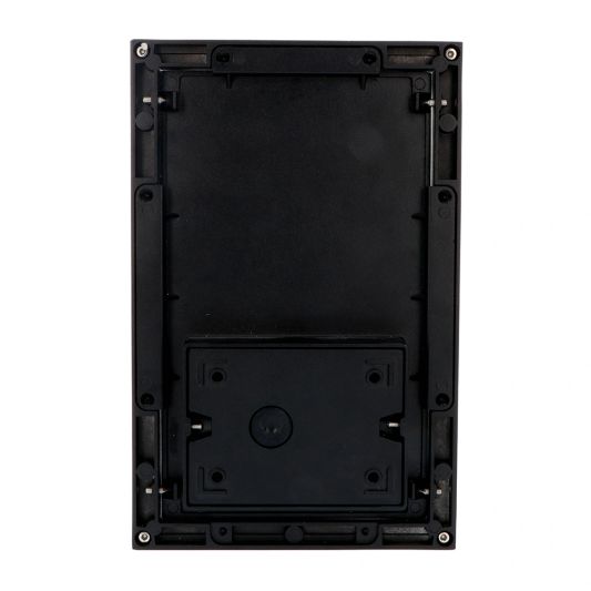 Moderne zwarte wandlamp voor buiten met E27 Zigbee filament led lamp