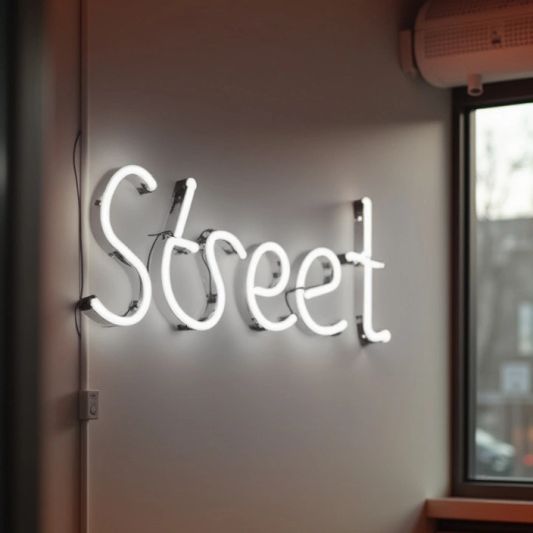 Muurdecoratie led strip set Neon dual white