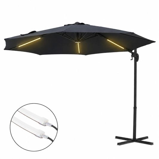 Parasolverlichting led strip set Warm Wit - 6 led strips