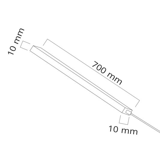 Parasolverlichting led strip set Warm Wit - 6 led strips