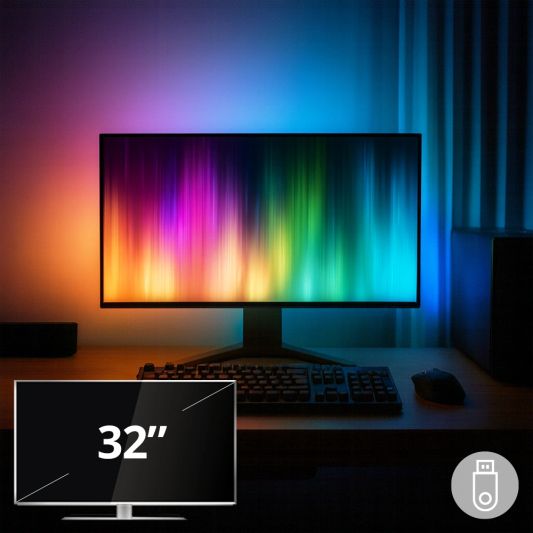 PC ambilight USB game verlichting - 32 inch