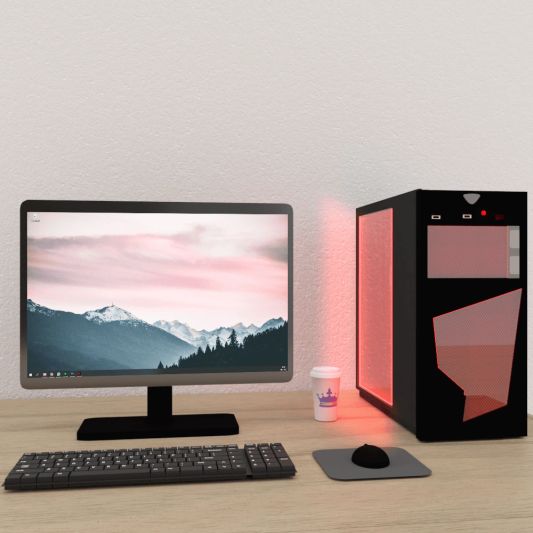 PC led strip set 4 meter RGB Basic