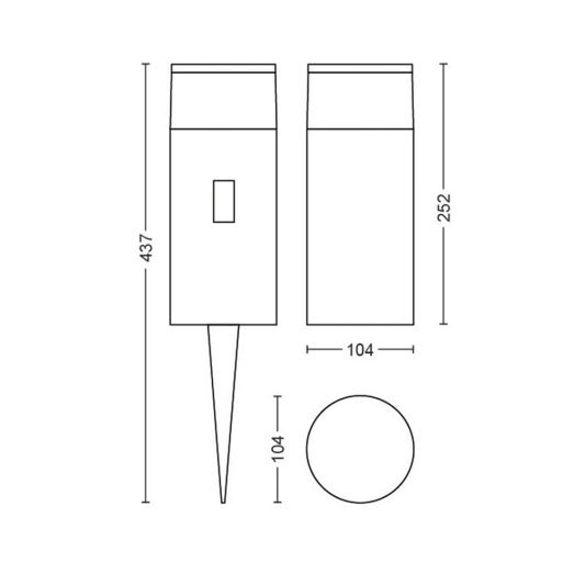 Philips Hue Outdoor Calla Sokkel Extension