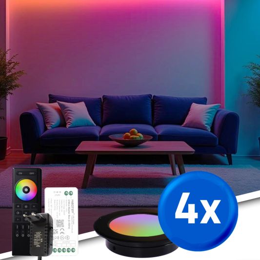 RexTech 4-pack RGBWW Spot Set