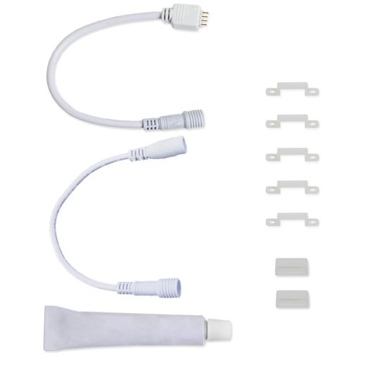 RGB led strip + 2x enkele kleur strip: 70 - 100 cm complete set